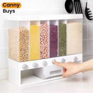 6-Partition Cereal Dispenser - Canny Buys