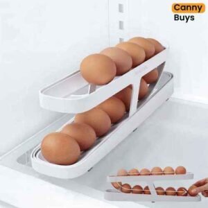 Canny Automatic Rolling Egg Holder for Fridge in Pakistan - Canny Buys