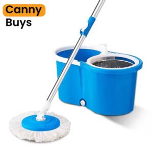 Hands-Free Spin Mop with Steel Dry Bucket in Pakistan - Canny Buys