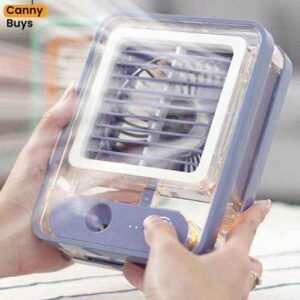 Rechargeable Transparent Mist Cooling Fan in Pakistan - Canny Buys
