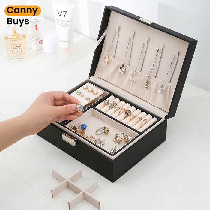 Double Layered Big Size Jewellery Box - Image 4