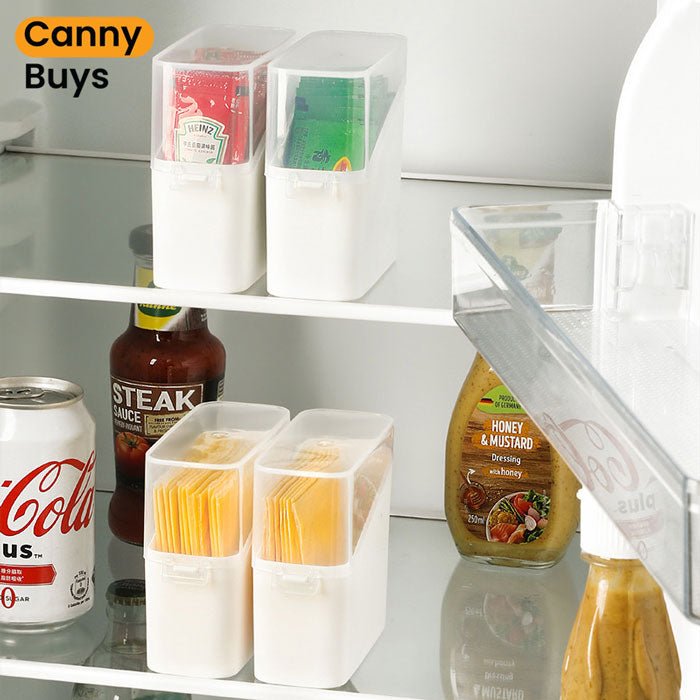 Fridge Organizer Bin With Lid - Image 2
