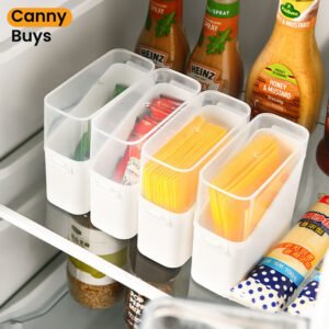 Fridge Organizer Bin With Lid