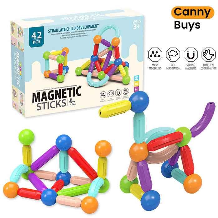 Magnetic Bar Toy 42 Pieces Set