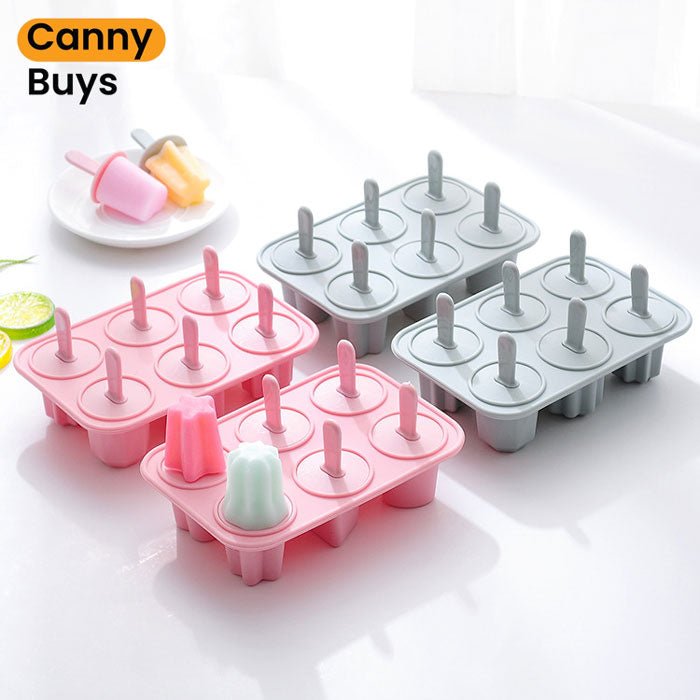Six Grid Silicone Mini Ice Cream Moulds - Image 2