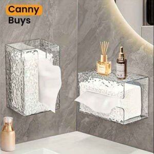 Wall Mounted Acrylic crystal Tissue Box in Pakistan - Canny Buys