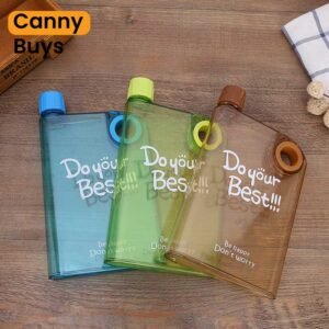 Flat Notebook Water Bottle 380ml in Pakistan - Canny Buys
